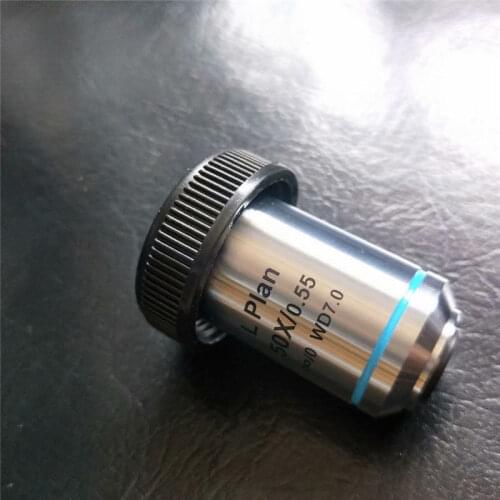 Metal 50x Achromatic Infinity Plan Metallurgical Microscope Objective Lens Long WD Working Distance 7mm 1PC