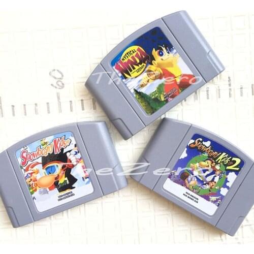 Mystical NinjaSnowboard Kids1 2 for 64 Bit EU PAL Version Video Game Console