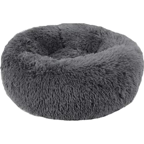 Pet Round Plush Cat Bed House Soft Long Plush Cat Bed Mat Kennel Winter Warm Cotton Nest For Dog Cat Puppy Sleeping Blanket