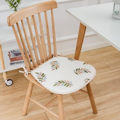 Horseshoe Cushion Simple European Style Cushion Stripe Dining Chair Mat Cushions For All Seasons Antiskid Bottom Check Pattern
