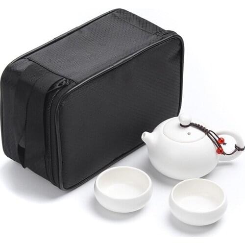 Dingyao Portable Bag Travel Kung Fu Tea Set Ceramic Xi Shi Pot One Pot Two Cups Four Cups Set