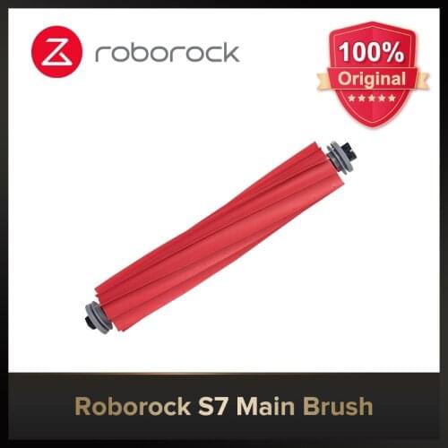 Original Roborock Vacuum Cleaner Accessory Main Brush for S7 Robot Vacuum Main Brush Detachable Roll Silicon Brush