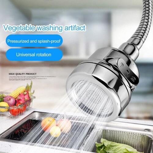 Kitchen Faucet Water Saving Flexible Faucet Sprayer Head Splash-Proof Tap Adapter Bathroom Sink Spray Rotatable Accessories