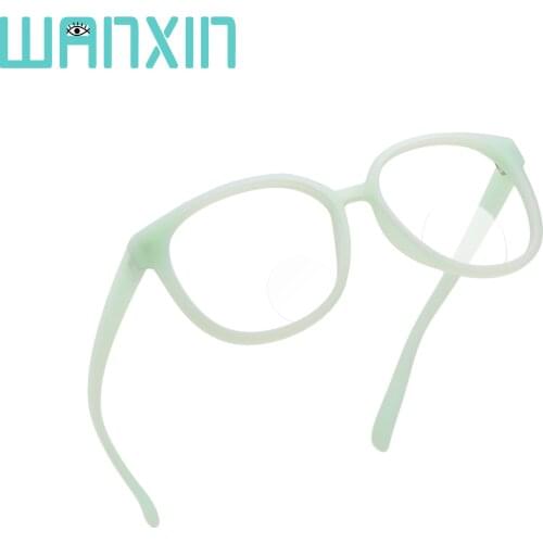 Wanxin Bifocal Reading Glasses Fashion Unbreakable,Blue Light Blocking Glasses for Women/Men