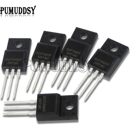 10pcs/lot SVF4N65F TO-220F SVF4N65 650V 4A SVF7N65F SVF7N65 SVF12N65F SVF12N65