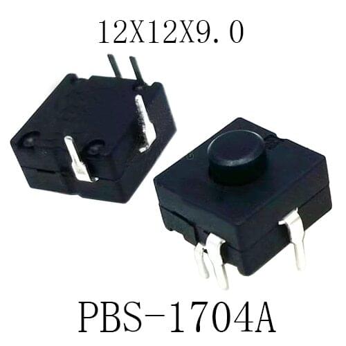 10pcs/lot Power Button Switch 12mmx12mm H=9mm 4PIN DIP ON-ON-ON-OFF For Flashlight Electric Torch