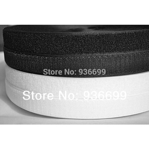27yards/pair 1" hook and loop fastener grip tape sew on touch tape white velco adhesive fastener tape craft sewing & repairs