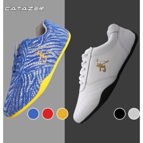 Martial Arts Shoes Unisex High Quality Head Layer Cowhide Wushu Tai Chi Taijiquan Shoes Kung Fu Martial Arts Sneakers