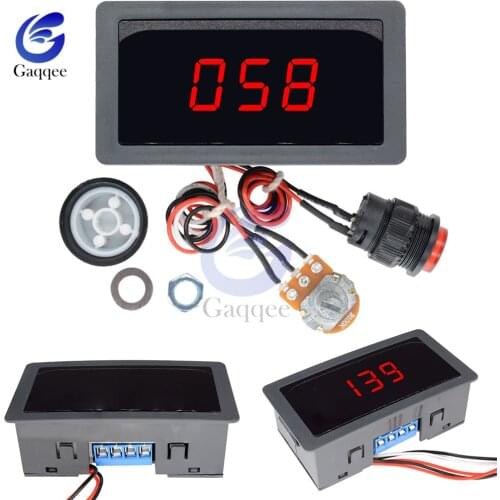 DC 6V-30V 12V 24V MAX 8A 16kHz Adjustable PWM Motor Speed Controller Digtal LCD Display DC motor Control CV Governor Switch