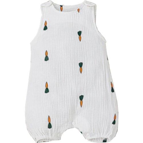Baby Boys Girls Romper Summer Toddler Newborn Infant Sleeveless Cactus Print Cotton Jumpsuits Playsuits Overalls Outfits