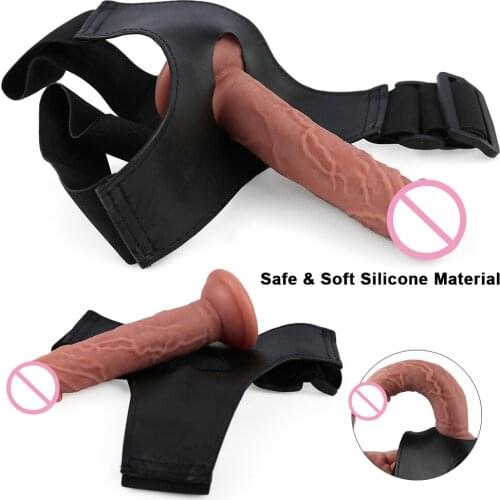 Double Layer Silicone Realistic Dildo Strapon Woman Masturbator Small Penis With Suction Cup Anal Plug Sex Toy for Women Lesbian