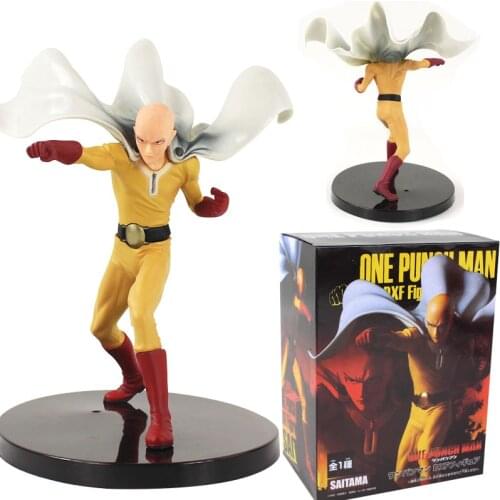 Anime Figure One Punch Man Figure Toy Saitama Sensei DXF Hero PVC Action Figure Model Doll Collectible Gift