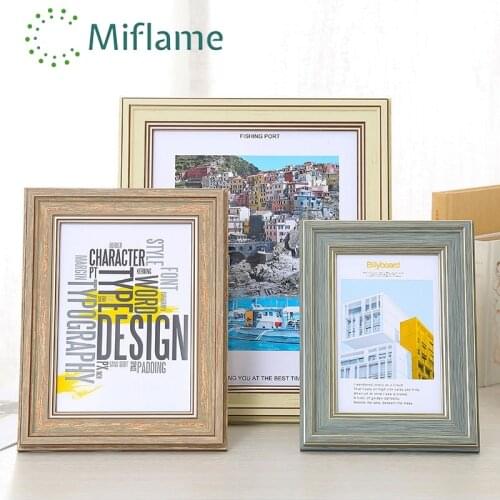 5/6/7/8 Inch Wooden Photo Frame European Style Decorate The Bedroom Living Room Frames frames for pictures