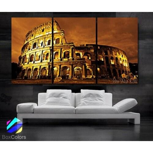 Art Canvas Print Beautiful Roman Colosseum Coliseum Italy Wall Home