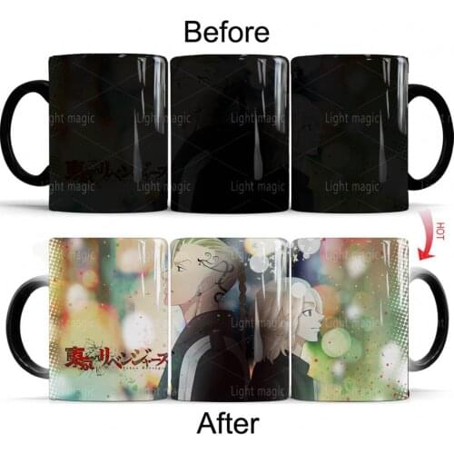 Anime Tokyo Revengers Mugs Summer Heat Sensitive Color Changing Coffee Mug 350ml Ceramic Tea Milk Mug
