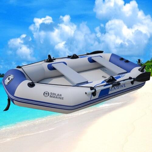 6 Person 360cm Inflatable Rowing Boat PVC Kayak Dinghy Hovercraft Fishing Canoe Drifting Raft Surfing Sailing Ship for 3 People