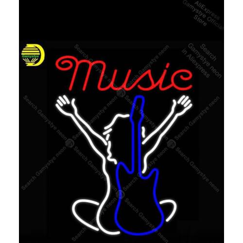 Neon Sign for Music Silhouette neon bulb Sign Girl Beer Bar Pub Light Neon lights anuncio luminoso lampara neon Enseigne Neon