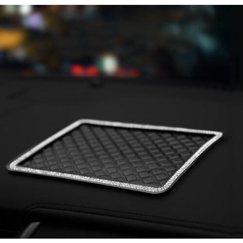 New 2021 Car Dashboard Auto Interior Anti-Slip Mat For Phone Sunglasses Holder Key Pen Non Slip Mat Bling Car Accessories Girls