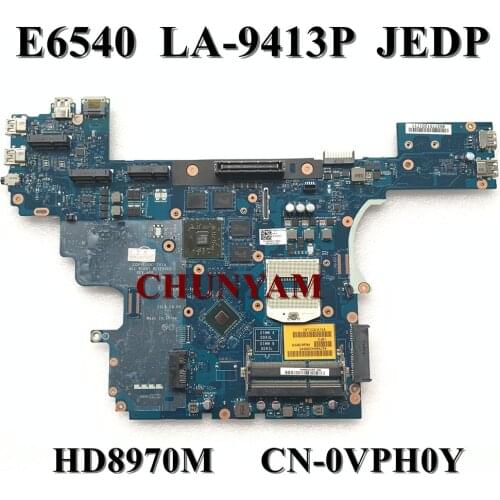 BRAND NEW HD8790M 2GB FOR DELL Latitude E6540 Motherboard VALA0 LA-9413P JEDP CN-0VPH0Y VPH0Y Mainboard 100%Tested