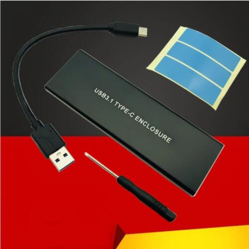 PCIE NVMe USB3.1 HDD Enclosure M.2 to USB 3.1 Type C M KEY SSD enclosure Hard Disk Drive Case External HDD Case/PCIE SSD Case