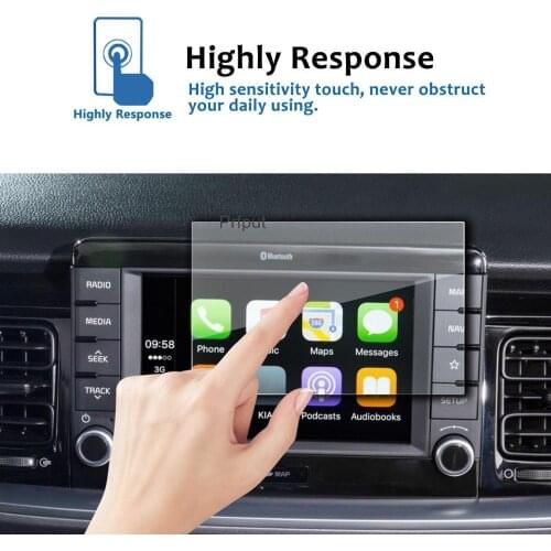 Tempered glass film for kia stonic 2017 2018 2019 sticker 7 inch car radio Navigation screen gps protector
