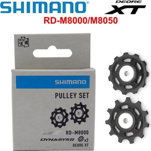 Shimano RD M8000 M8050 MTB Mountain Bike 11 Speed Guide Wheel Rear Derailleur Pulleys Tension Pulley Set Bicycle Parts