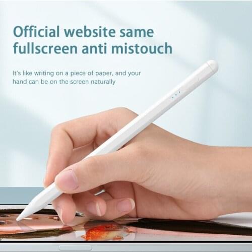 USLION Electricity Display Capacitive Stylus Pen Smart Pen for IOS System Apple iPad Phone Smart Pen Stylus Pencil Touch Pen