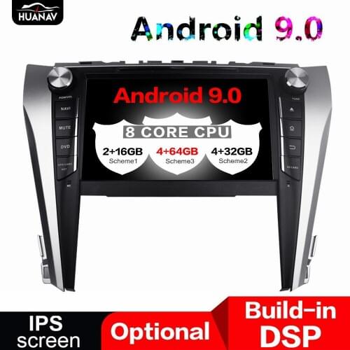 Built-in DSP Android 9.0 No Car DVD player GPS Navigation For Toyota Camry 2015-2018 auto radio multimedia screen stereo player