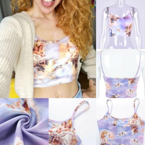 Women Sleeveless Sexy Camis Summer Unpadded Bralette Cotton Sleeveless Crop Tanks Casual Tops