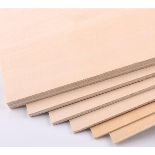 10pcs DIY 50x50mm 50x100mm Aviation Model Layer Board Basswood Plywood Wood Model Building 1.5/2/3/4/5/6/8/10mm Thickness