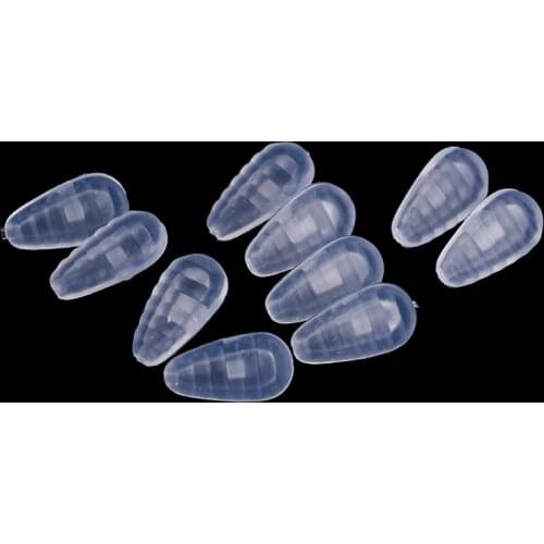 10pcs=5pairs Non-slip Silicone Nose Pad 1.62*0.94cm For Glasses Eyeglasses Sunglass Accessories
