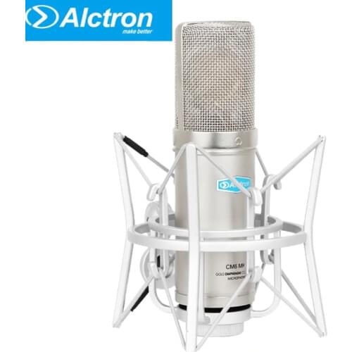 Alctron CM6 MKII mic professional condenser large diaphragm recording studio microphone Handheld with shock mount