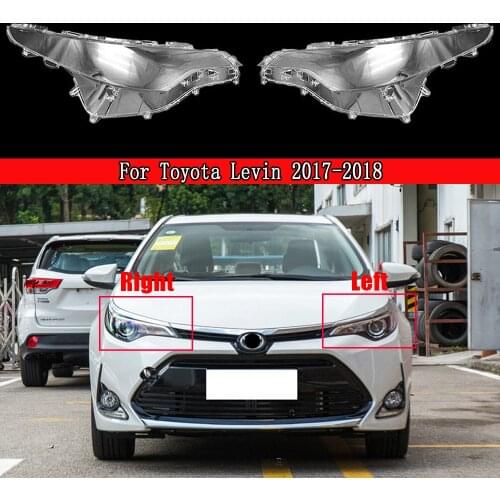 Car Headlight Cover Lens Glass Shell Front Headlamp Transparent Lampshade Auto Light Lamp For Toyota Levin 2017 2018