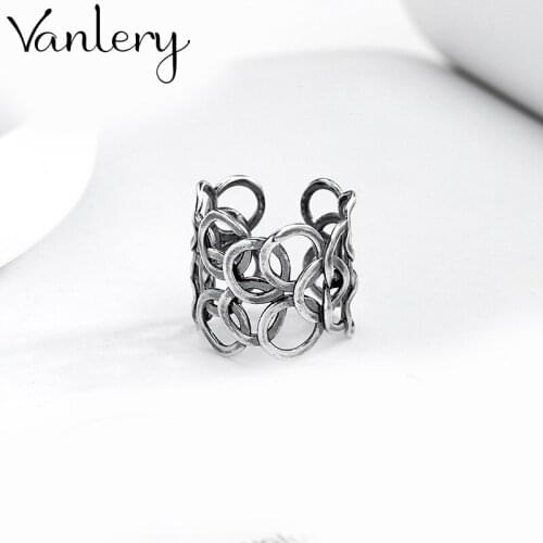 Bohemian Charm Boho Circle Rings For Women Lover Wedding Bridal Valentines Gifts Men Open Retro Antique Rings