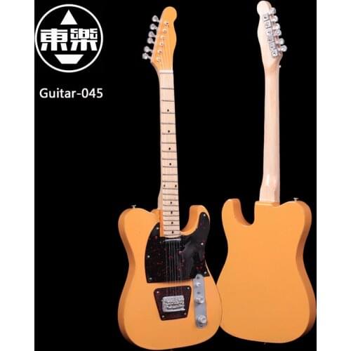 Wooden Handcrafted Miniature Guitar Model guitar-045 Guitar Display with Case and Stand (Not Actual Guitar! for Display Only!)