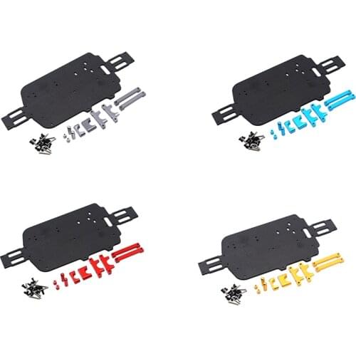 FBIL-Upgrade Carbon Fiber Chassis Parts for WLtoys A959 A979 A959B A979B 1/18 RC Car Replacement