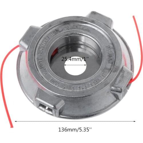 Fixed Line Aluminum Alloy Trimmer Head Brush Mower Parts Home Garden Tool Supplies