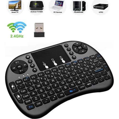 I8 Wireless Keyboard Russian English Version 2.4GHz Air Mouse With Touchpad Handheld Work For Android TV BOX Mini PC