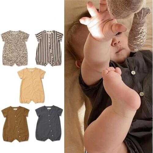 EnkeliBB 2021 K* Baby Summer Short Sleeve Romper New Born Baby Boys Clothes Onesie Lovely Solid Infant Clothes Brand Design Bebe
