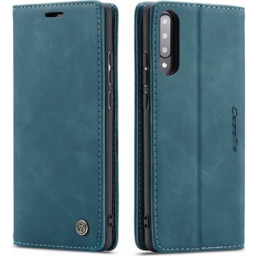 Leather Case For Samsung Galaxy A70 S Multifunctional Luxury Magnetic Flip Plain Wallet Bumper Phone Cover For Samsung A 70 Etui