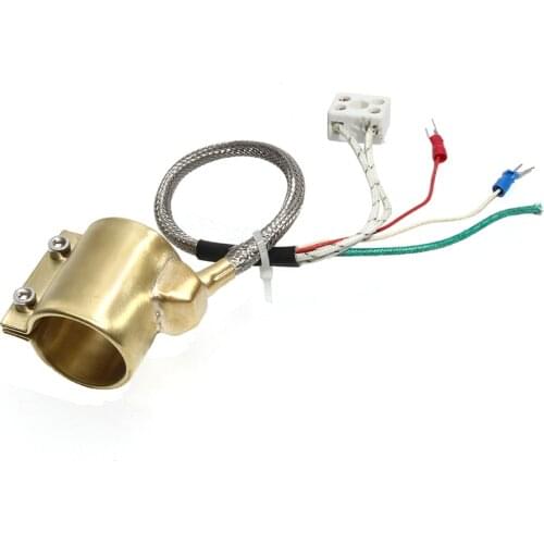 30mm Inner Diameter 45~60mm Height Brass Band Heater 110V/220V/380V 200W/210W/250W Electric Heating Ring for Extruder