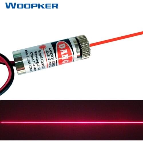 Red Line Laser Module DIY 5mW 650nm Focus Adjustable Lasers Pointer 3-5V Industrial Grade