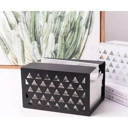 Drawer Tray Living Room Home Simple Creative Personality Napkin Storage Box Bathroom Iron Tissue Box Nordic Style Home Organizer