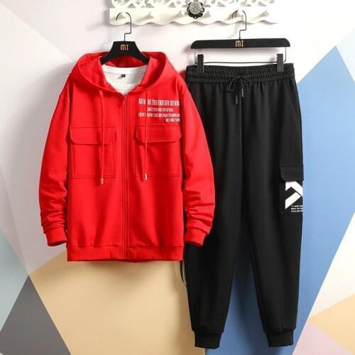Fashion Mens Sportswear Casual Tracksuit HOODIES & Sweatshirt + Pants Trouers 2020 New Two Pieces Set Suits For Spring Autumn