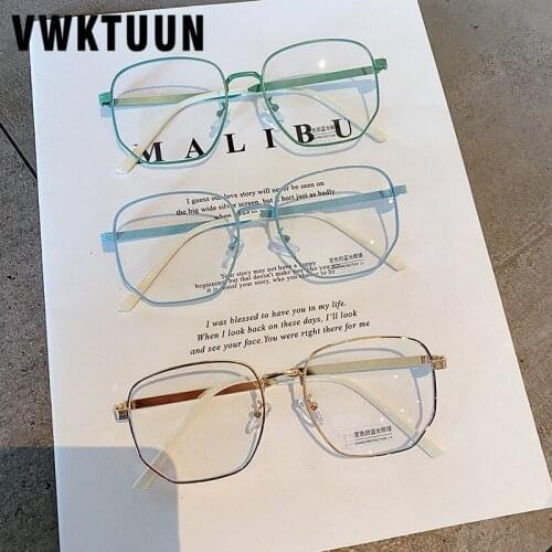 VWKTUUN Men Women Anti Blue Ray Light Blocking Glasses Square Glasses For Computer Phone Metal Legs With Colorful Frames