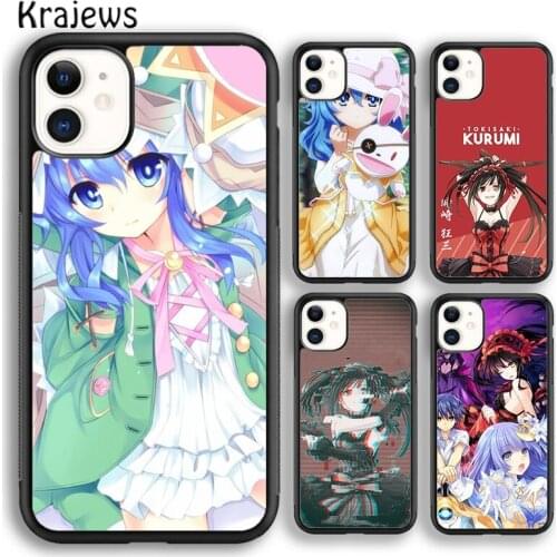 Krajews Anime Girl Date A Live Soft Phone Case Cover For iPhone 5 SE 6s 7 8 plus X XR XS 11 12 pro max Samsung Galaxy S8 S9 S10