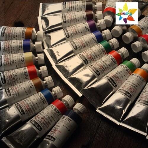 Original Schmincke Mussini Classical painting Oil color saturated and bright Tubular 35 ml single 101 colors Self selected