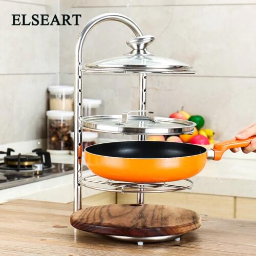 Rack 304 stainless steel seat type multifunctional kitchen pot cover rack anvil storage pot rack in multilayer board