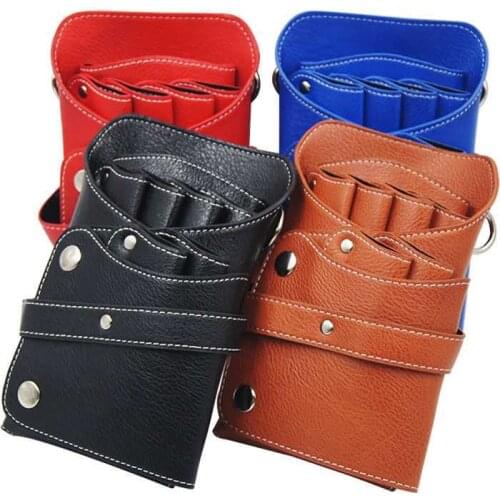 Professional Multifunction Hair Scissors Leather Case Waist Belt Barber Packet Salon Holster Pouch Hairdressing Scissors Kit Bag