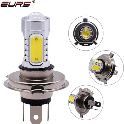 EURS 2PCS H1 H4 LED Fog Lights H3 H11 Led white Bulbs H8 9005 9006 Auto Running Lamp 5sides COB Chips Turning Parking Light 12V